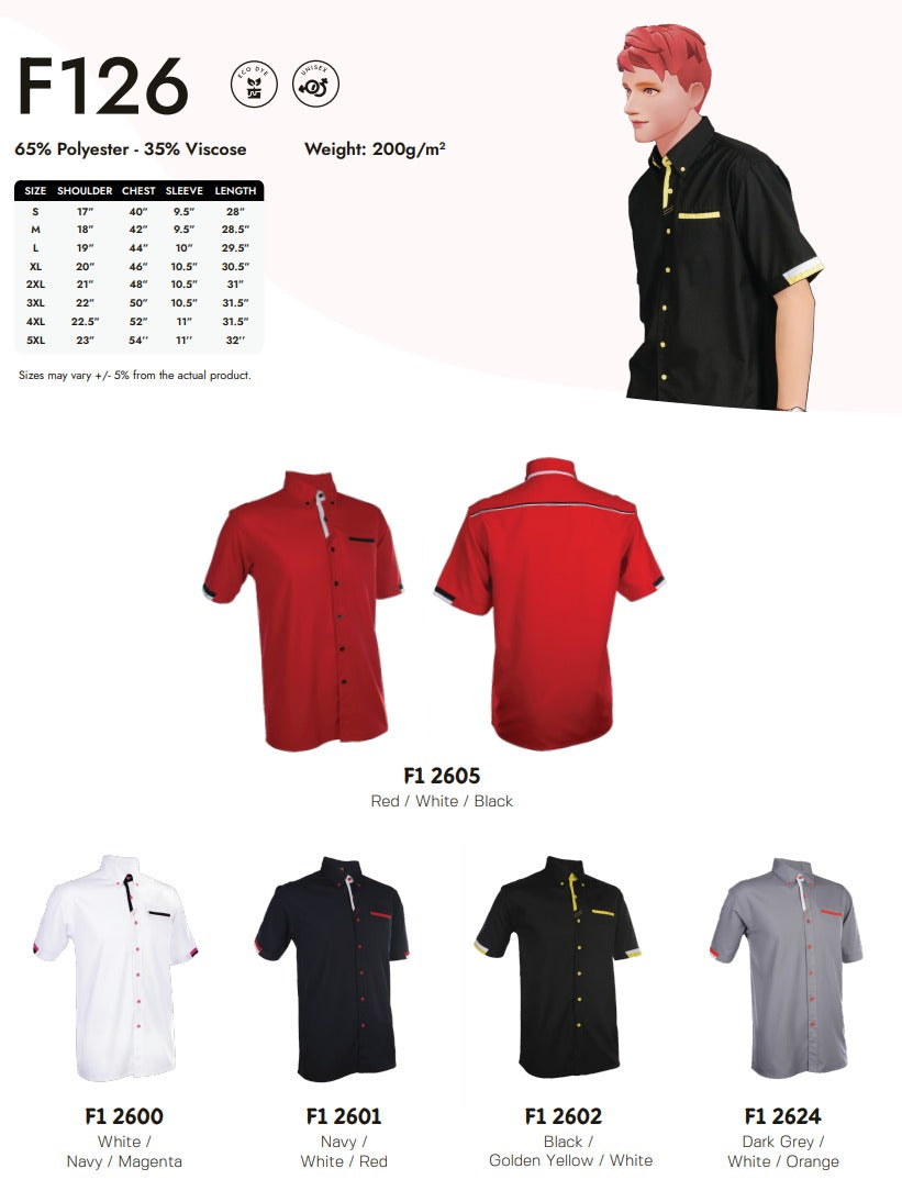 Office Wear Short Sleeve (F126)