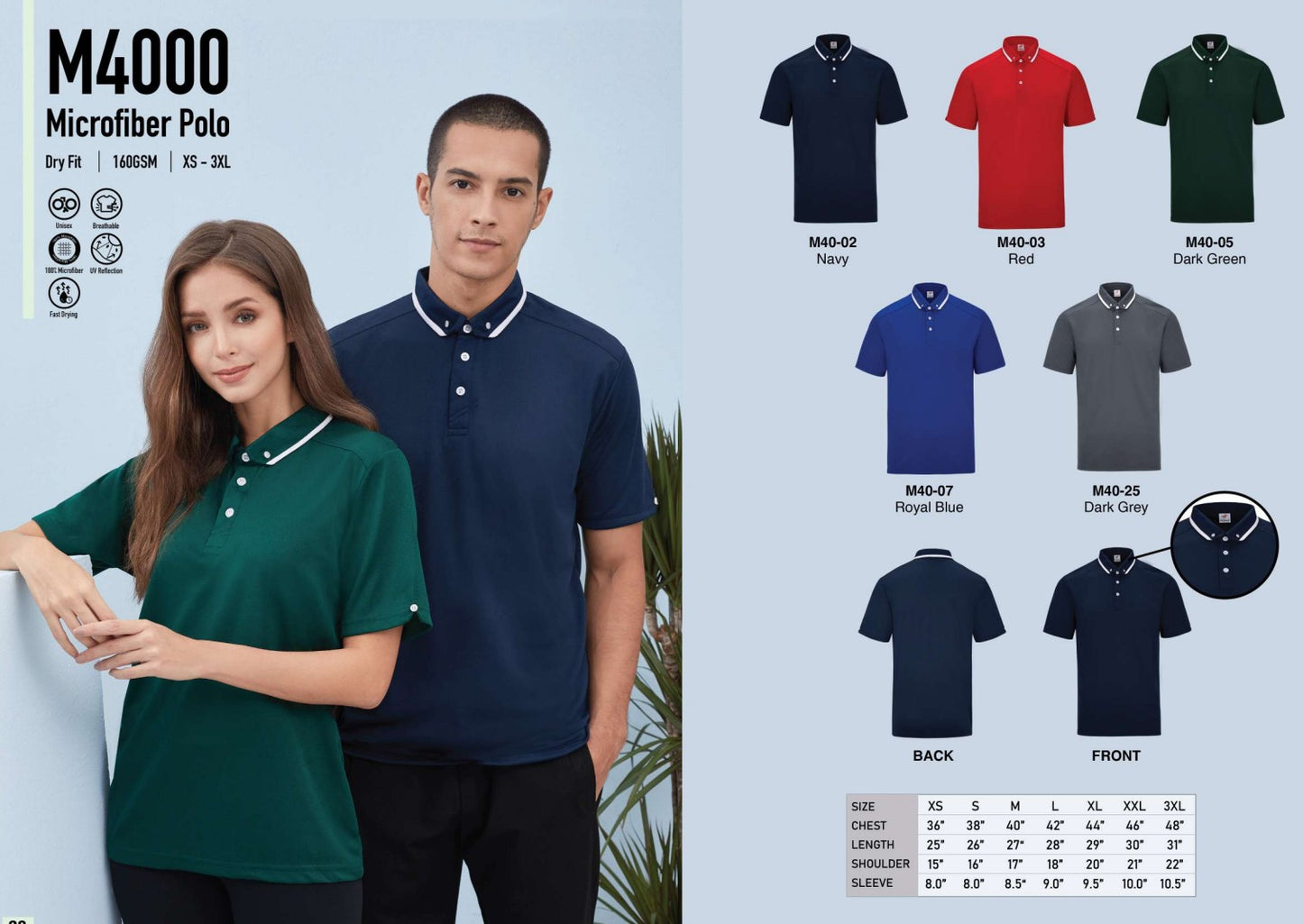Microfiber Polo Short Sleeve (M4000)