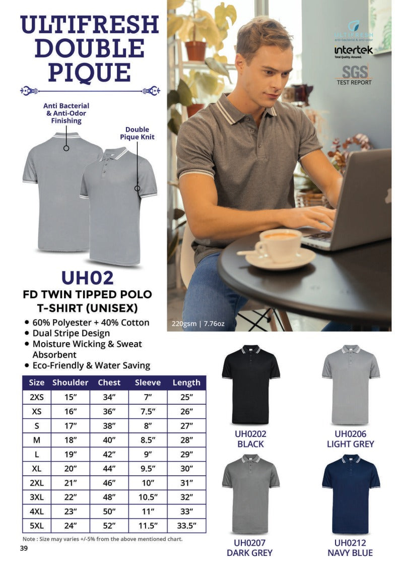 Poly-Cotton Short Sleeve Polo (UH02)