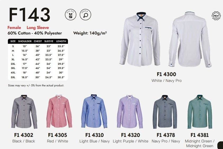 Office Wear Long Sleeve (F143)