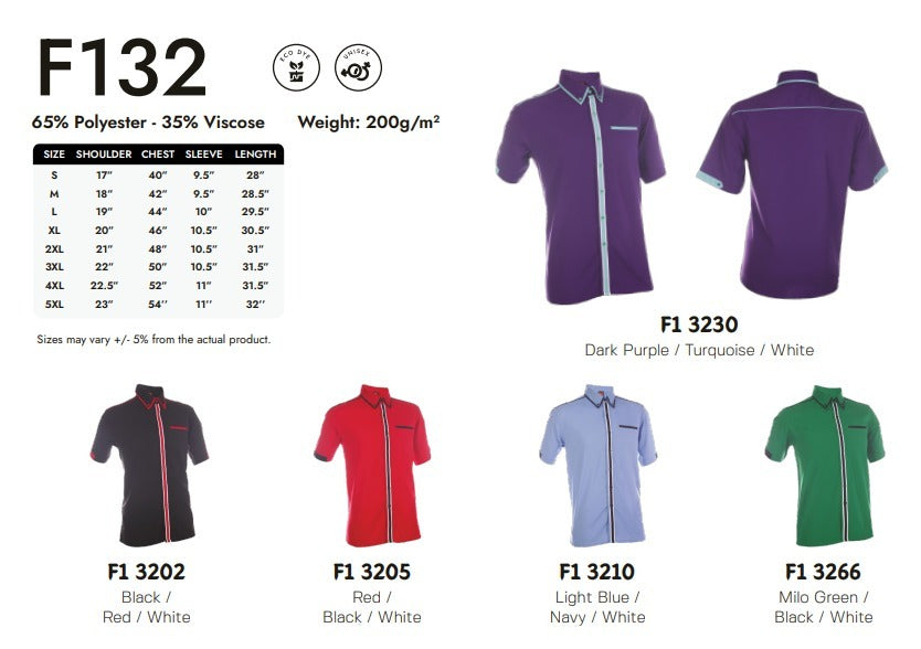 Office Wear Short Sleeve (F132)