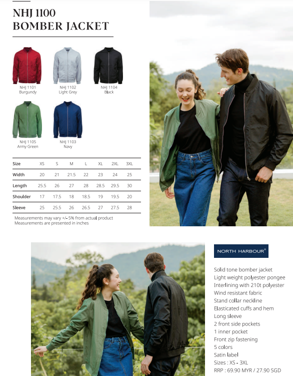 Bomber Jacket (NHJ1100)