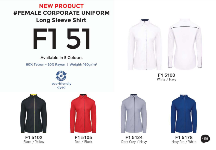 Long Sleeve Corporate Uniform (F1 51 F)
