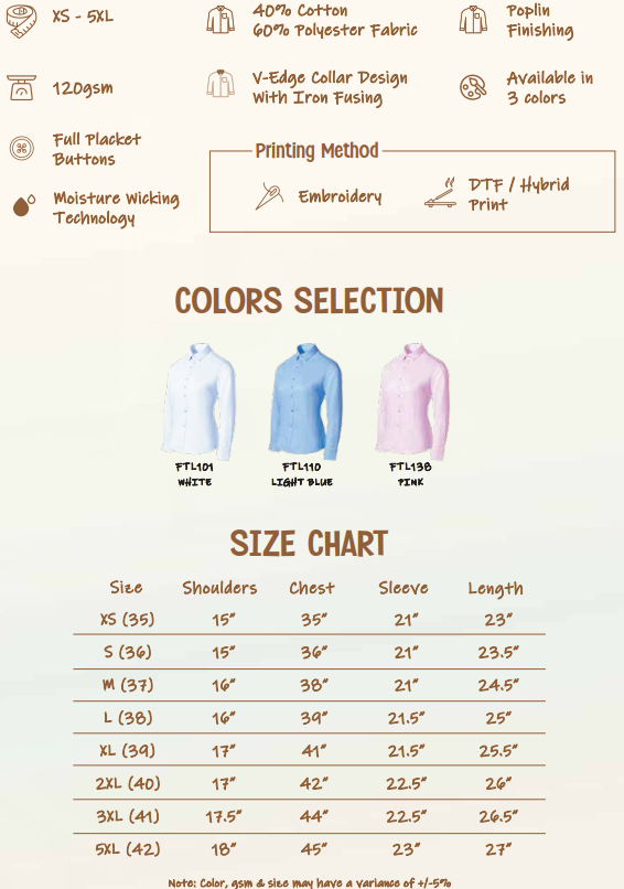 Corporate Long Sleeve Shirt (FTL1)