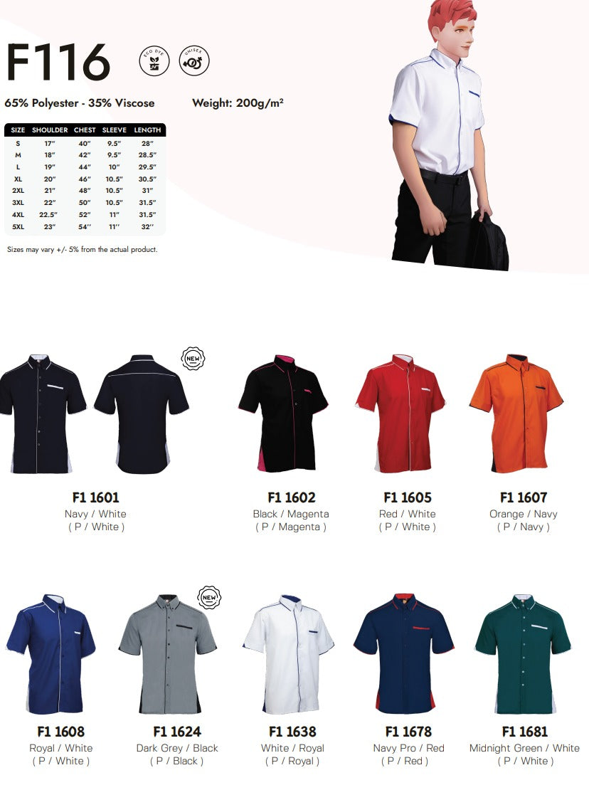 Office Wear Short Sleeve (F116)