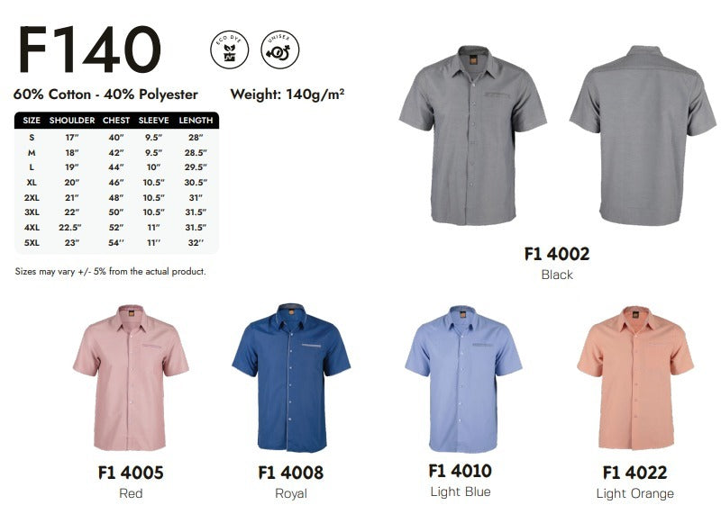 Office Wear Short Sleeve (F140)