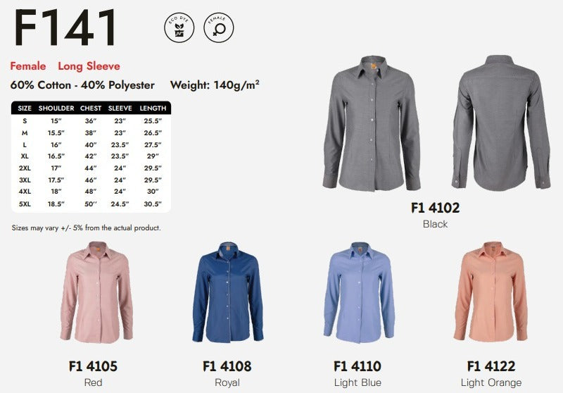 Office Wear Long Sleeve (F141)