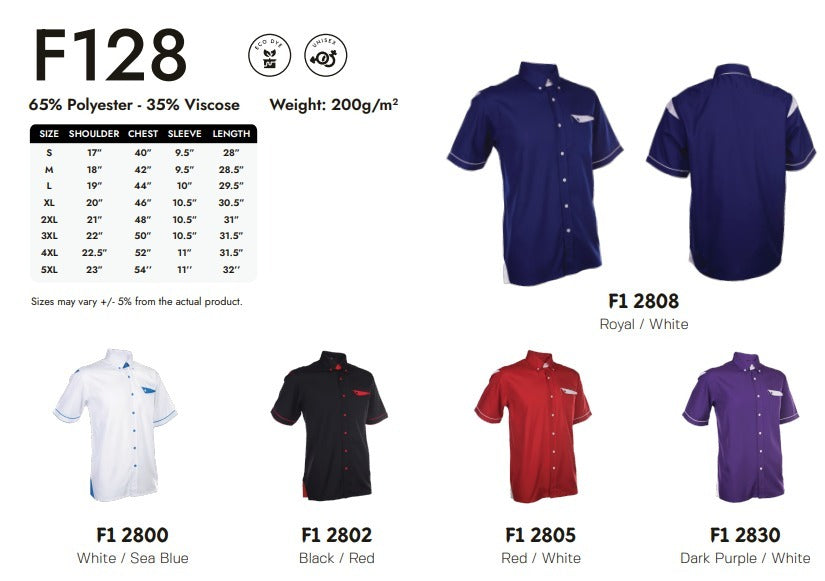 Office Wear Short Sleeve (F128)