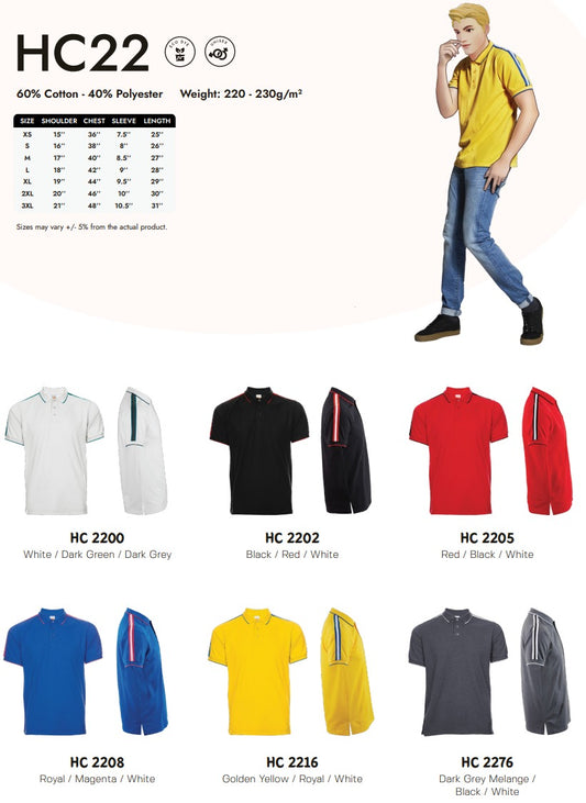Honeycomb Short Sleeve Polo (HC22)