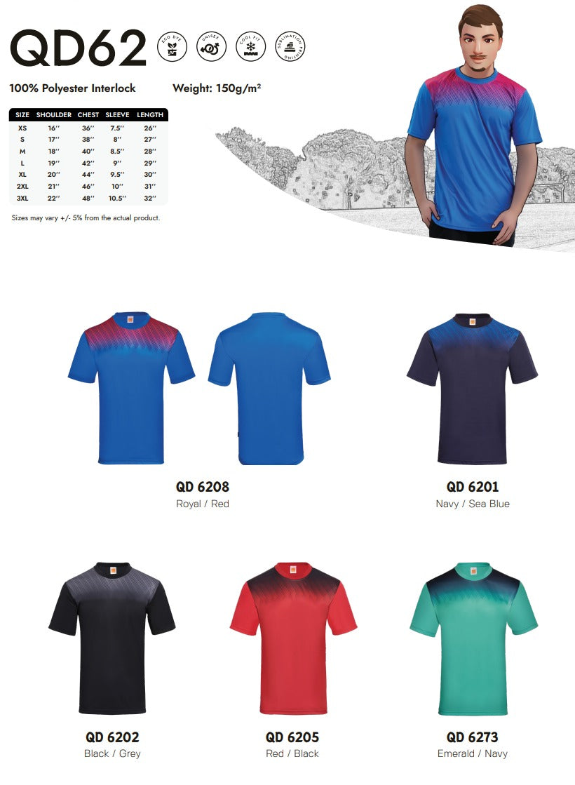 Dri-fit Short Sleeve Round Neck (QD62)