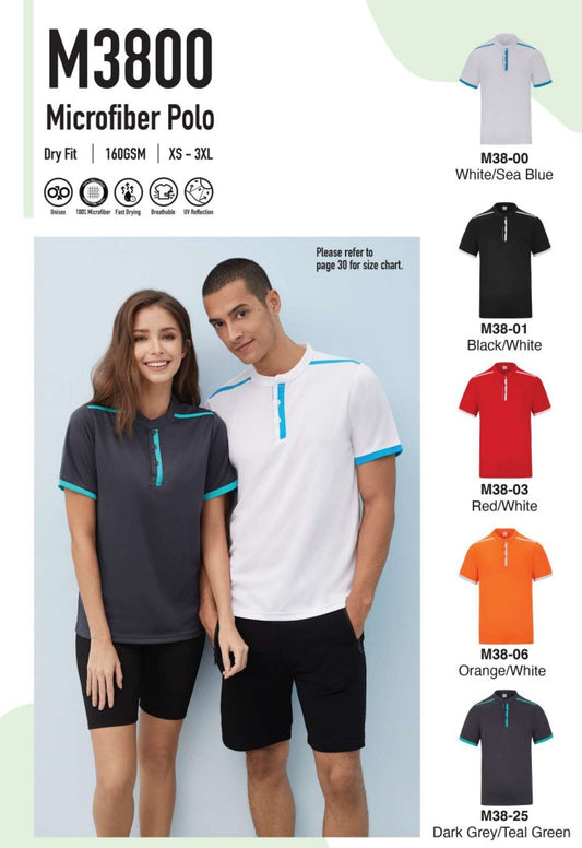 Microfiber Polo Short Sleeve (M3800)