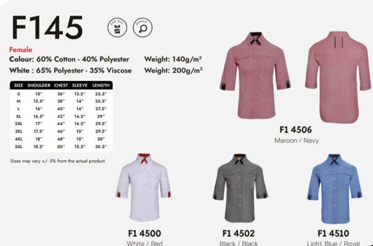 Office Wear Mid Sleeve (F145)
