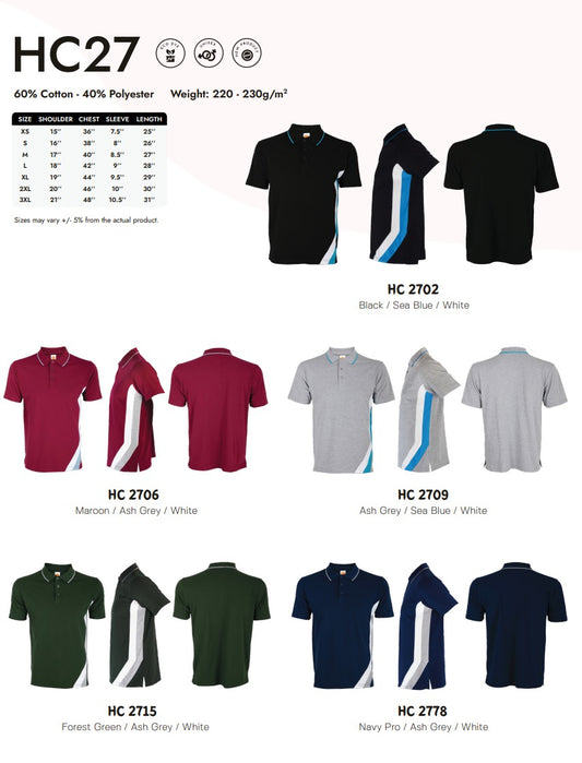 Honeycomb Short Sleeve Polo (HC27)