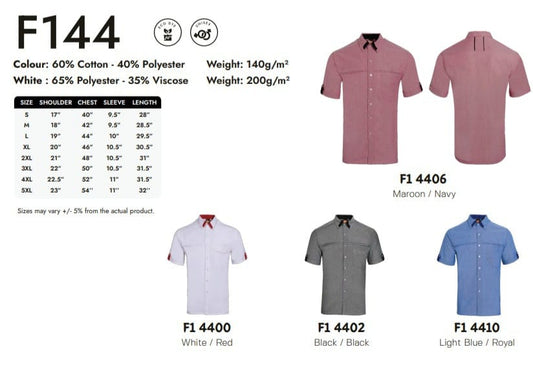 Office Wear Short Sleeve (F144)