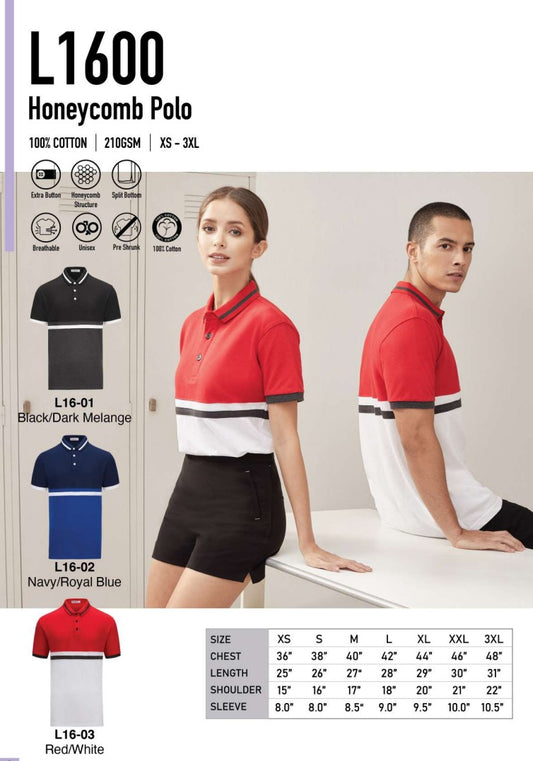 Cotton Short Sleeve Polo (L1600)