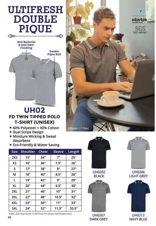 Poly-Cotton Short Sleeve Polo (UH02)