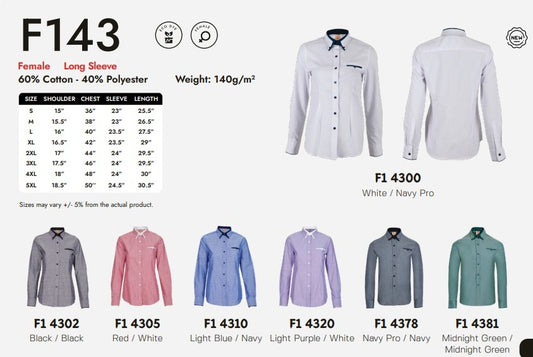 Office Wear Long Sleeve (F143)