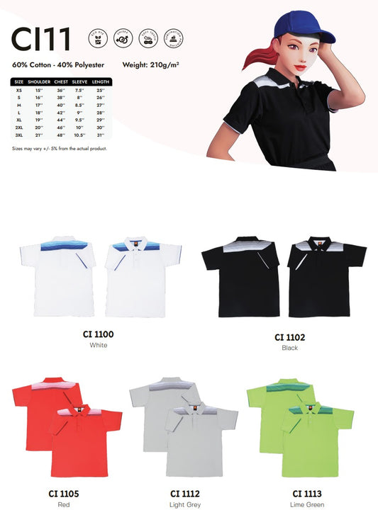 Cotton Interlock Short Sleeve Polo (CI11)