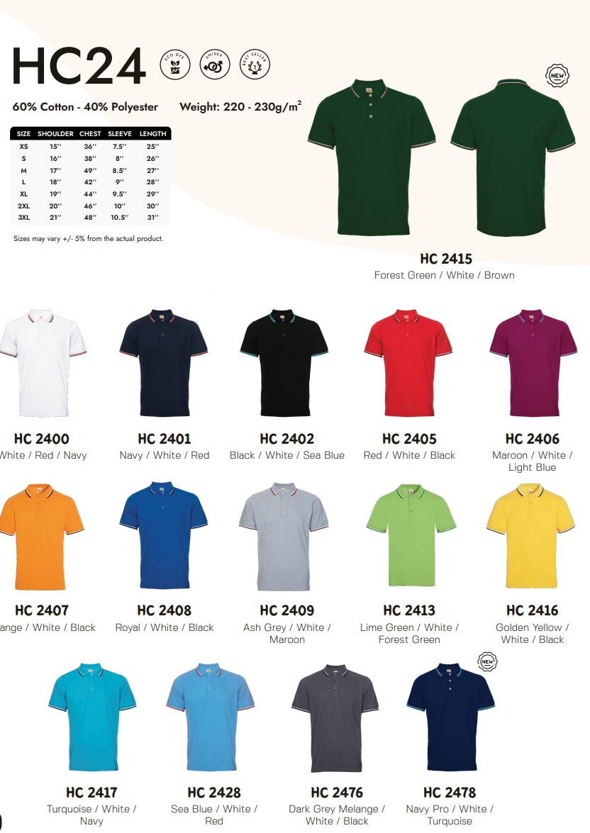 Honeycomb Short Sleeve Polo (HC24)