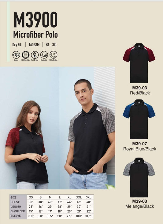 Microfiber Polo Short Sleeve (M3900)