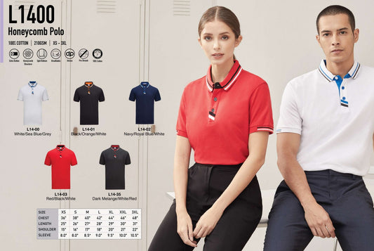 Cotton Short Sleeve Polo (L1400)