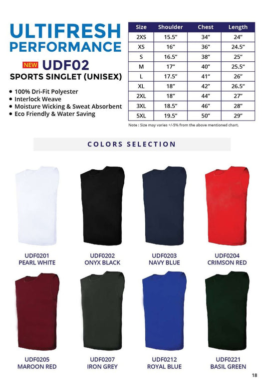 Sports Singlet (UDF02)