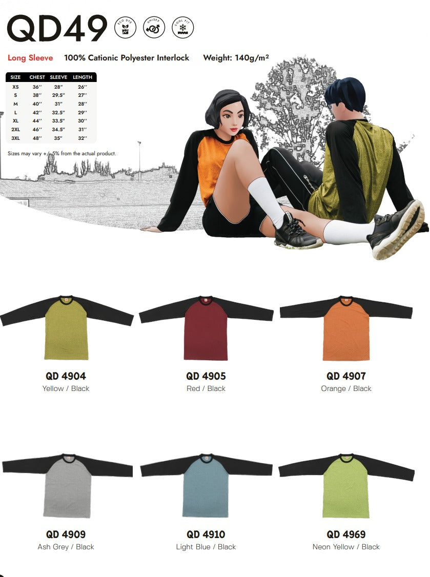 Dri-fit Long Sleeve Round Neck (QD49)