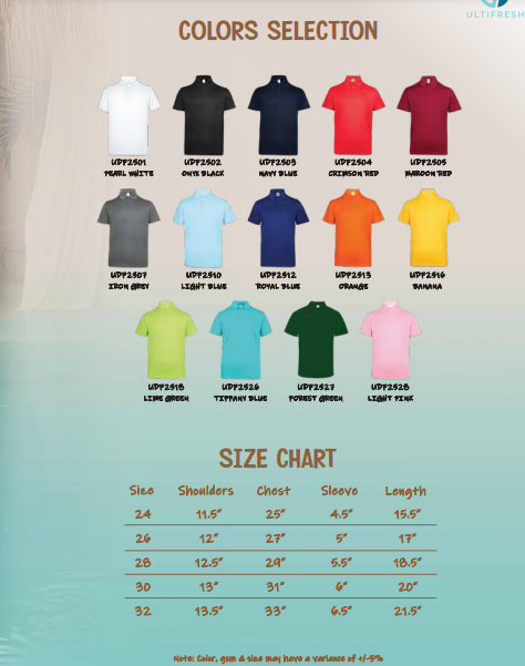 KIDS POLO T-SHIRT (UDF25)