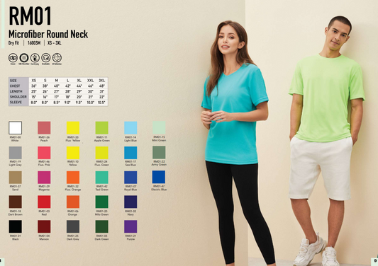 Microfibre Round Neck (RM01)