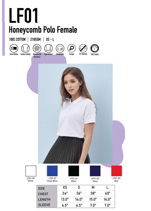 Honeycomb Polo Female (LF01)