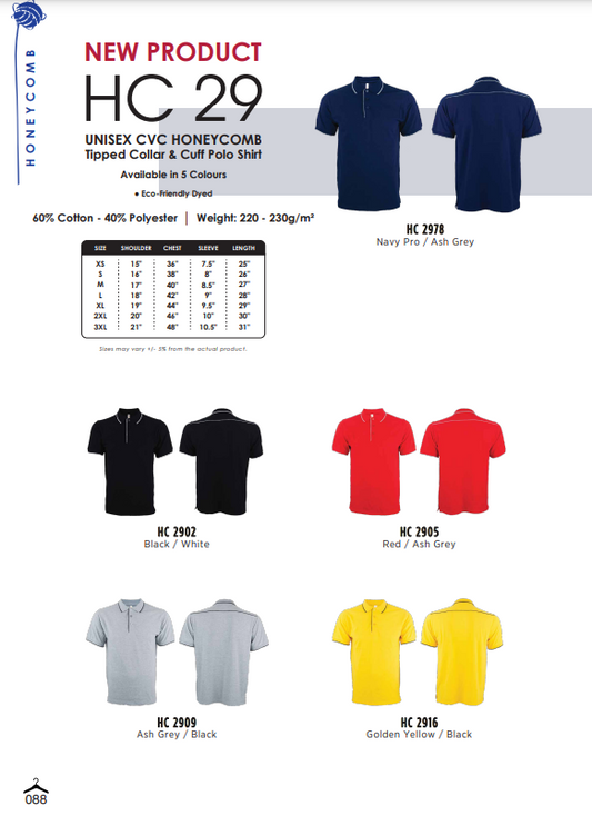 Short Sleeve Polo T-Shirt (HC29)