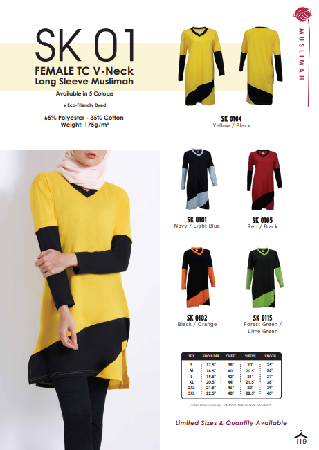 Long Sleeve Muslimah (SK01)