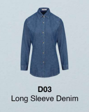 Women Long Sleeve Denim (D03)