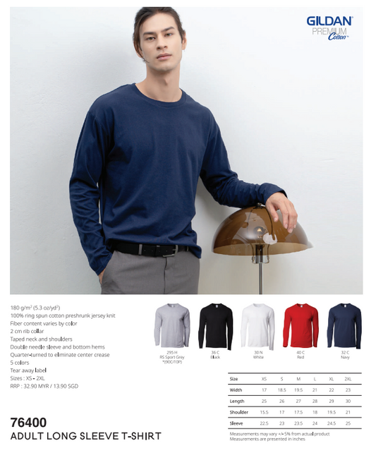 Adult Long Sleeve T-Shirt (76400)