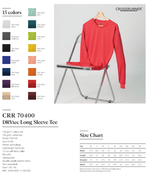 Dry Fit long Sleeve (CRR70400)