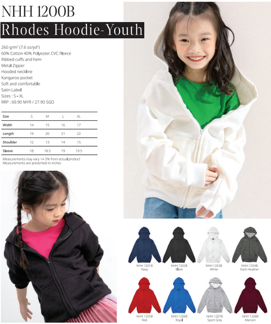 Youth Rhodes Hoodie (NHH1200B)