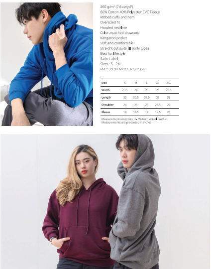 Harper Oversized Hoodie (NHOH1100)