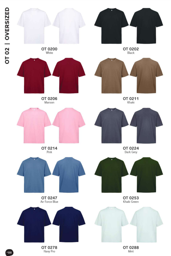 Oversized Short Sleeve (OT02)