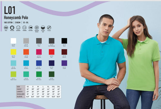 Cotton Short Sleeve Polo (L01)