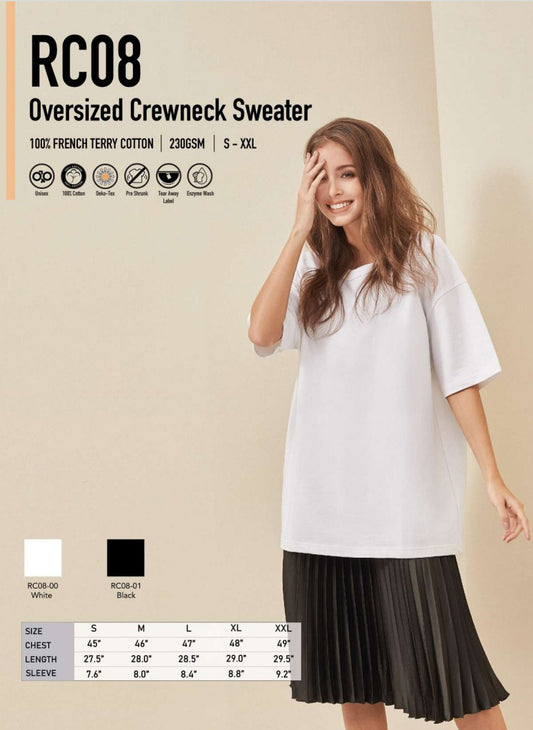 Oversized Crewneck Sweater (RC08)