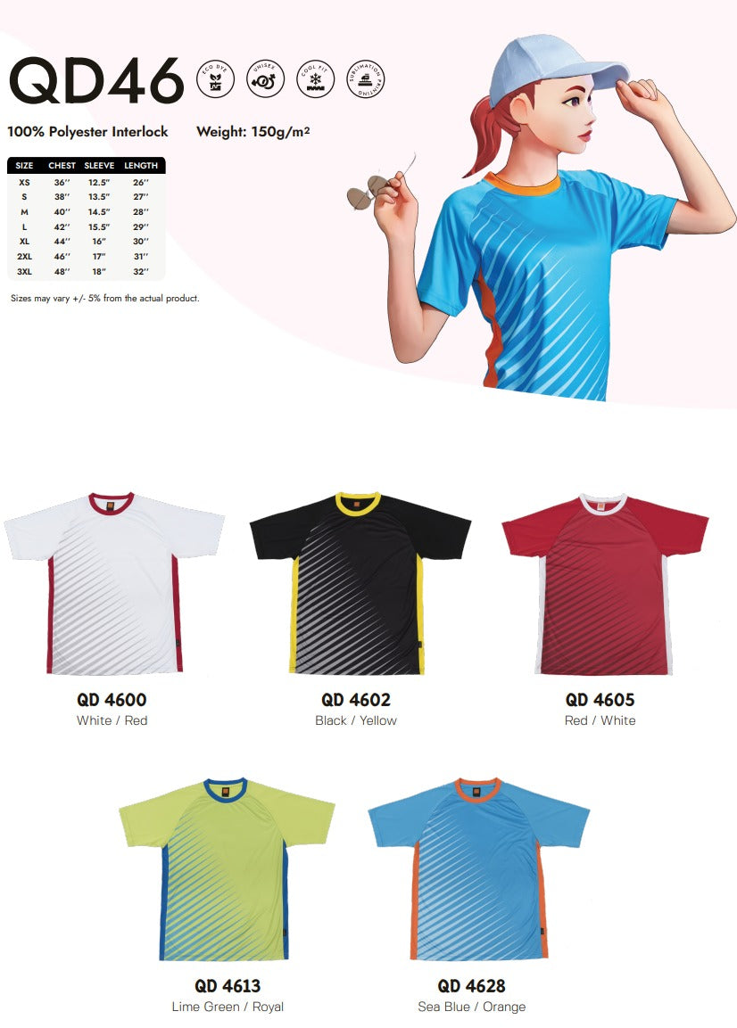 Dri-fit Short Sleeve Round Neck (QD46)