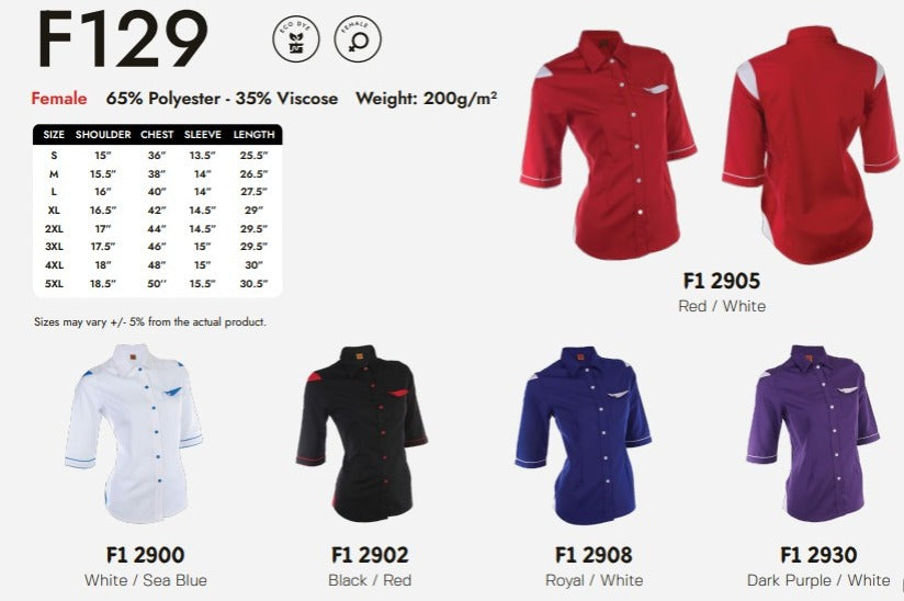 Office Wear Mid Sleeve (F129)