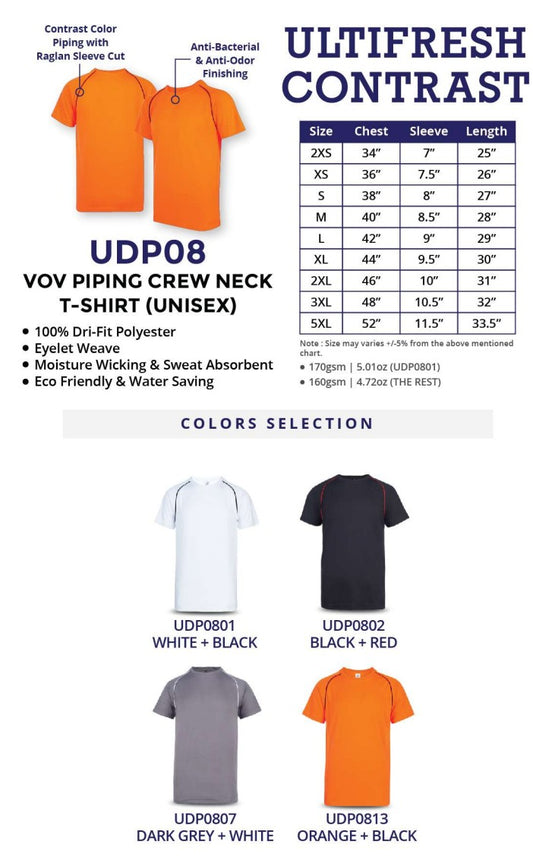 Dri-fit Short Sleeve Crew Neck (UDP08)